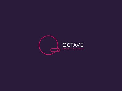 Octave Podcast Platform app brand brand identity branding brandmark colour colours design graphic graphic design icon logo logomark logotype minimal symbol ui unique vector wordmark