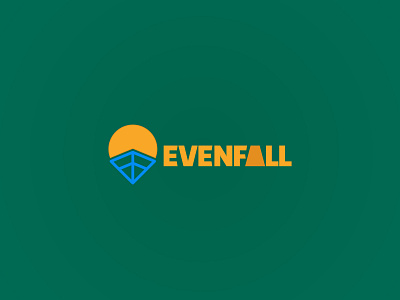 Evenfall app brand brand identity branding brandmark colour colours design graphic graphic design icon logo logomark logotype minimal symbol ui unique vector wordmark