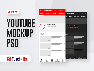 YouTube Mockup (Free PSD)