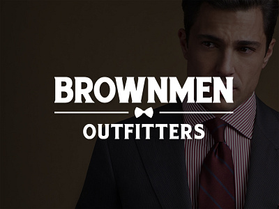 Brownmen Outfitters Logo brown design designer designers fabric logo men online outfitters shopping