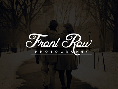 Front Row Photography Logo camera clean design designer designers logo photographer photography simple typography