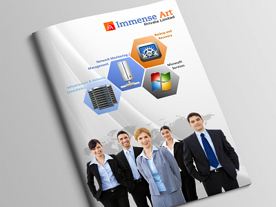 Brochure Cover Page Design a4 agency brochure creative design designer designers marketing news professional template