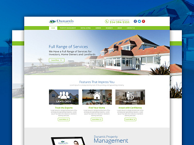 Property Services and Management Website Design design designer designers home hourse management property services template web website