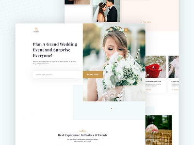 Wedding Service Exploration uiux design visual design wedding design wedding service wedding ui