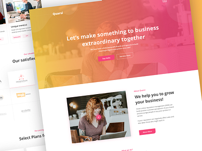 Business Consultency Landing page