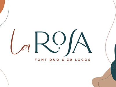 La Rosa Font Duo + 30 Chic Logos