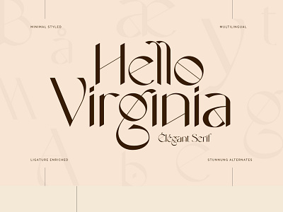 Hello Virginia - Elegant Serif Typeface