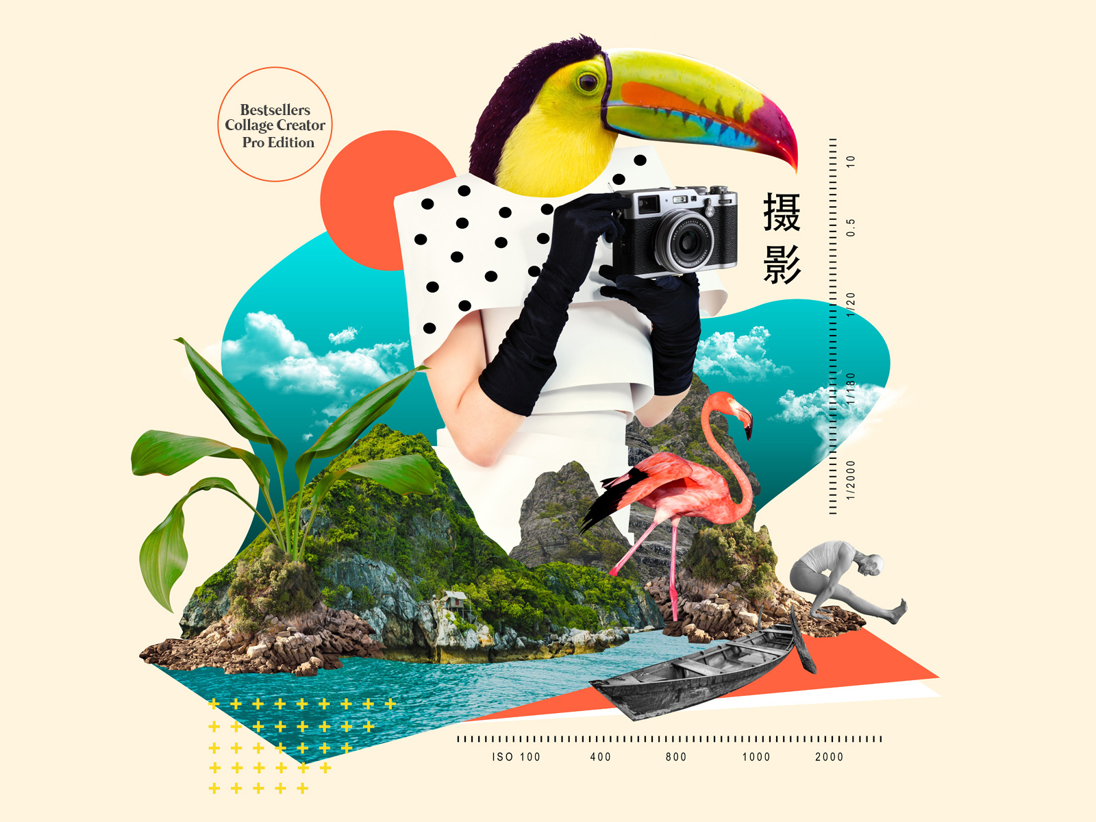 Summer Collage Digital Art Template By Daniel E Graves On Dribbble