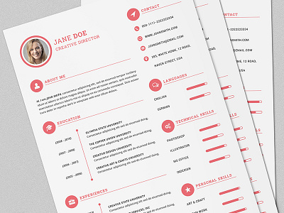The Power Resume/CV Set For Male & Female cv template power resume resume resume bundle resume design resume examples resume template resume templates resumes