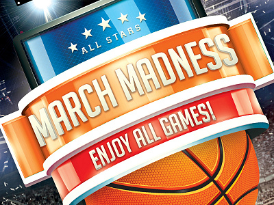 NCAA March Madness 2015 Flyer Poster basketball basketball flyer basketball free throw basketball playoff championship college basketball final four nba ncaa march madness pro basketball shot clock three pointer