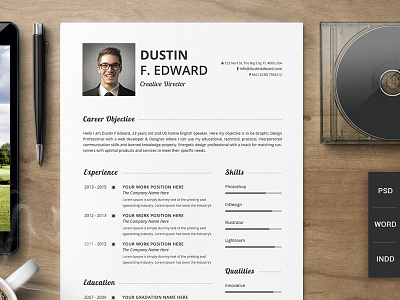 Premium Resume CV Template Set business card cover letter elegent job resume cv microsoft portfolio template print ready printable pro resume reference letter resume mockups word resume