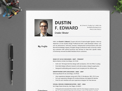 All in One Timeless Resume CV Set No Icons cover letter curriculum vitae template elegent indesign resume microsoft portfolio template print ready pro resume reference letter resume design swiss style word resume