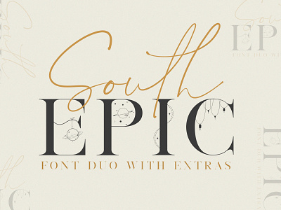 South Epic Dream Font Duo + FREE Logos