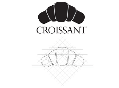 croissant logo branding design graphic design illustration illustrator logo typography ui ux vector