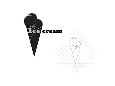 Ice cream branding design graphic design illustration illustrator logo typography ui ux vector