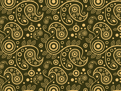Lace boteh illustrator pattern