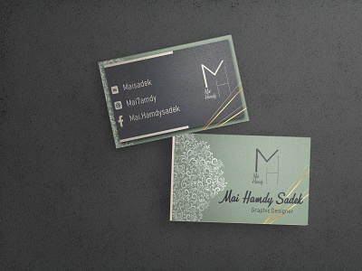 MH bussiness Card business card design illustration logo photoshop vector