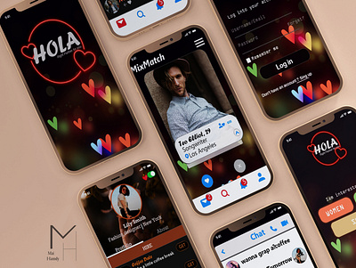 Hola dating app app app design application dating logo datingapp icon prototype typography ui ui ux ui design uidaily uidesigner uidesigns uiux ux uxdesign web