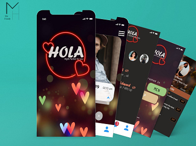 Hola dating app app app design application icon ios mockup prototype ui ui ux uidesign uidesigner uidesigns uiux ux web