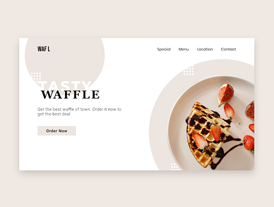 Waffle Landing Page adobe xd design figma landing page landing page design landingpage squeeze page ui ui design ux ux design web design webdesign website website design