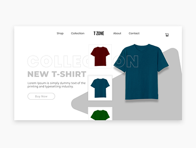 T-Shirt Landing Page UI Design design figma landing page landing page design ui ui design ux ux design web deisgn web designer web development web page web ui web ui design web ui kit web ui ux web uiux webdesign website website design