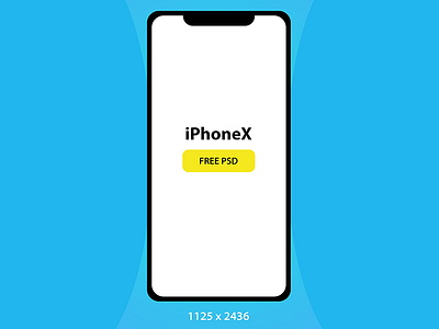 iPhoneX PSD Mockup free Download