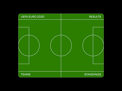 Euro 2020 animation design euro field flat football graphic design layout lines minimalistic motion simple sports ui vector webdesign
