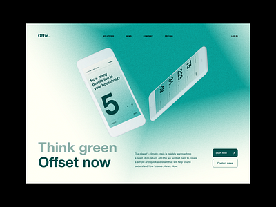 Carbon Footprint Offset - Web bold branding design desktop environment flat graphic design green illustration logo offset sustainability typography ui ux vector web
