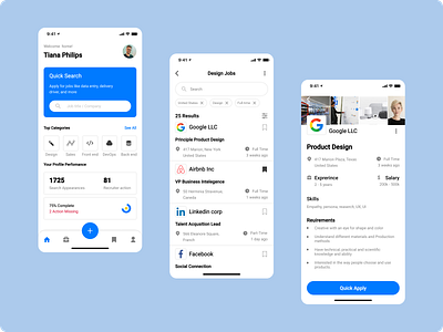 Indeed Redesign app design typography ui ux