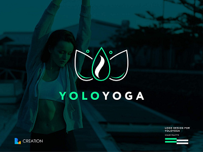 Yoloyoga Minimal Logo Design Concept