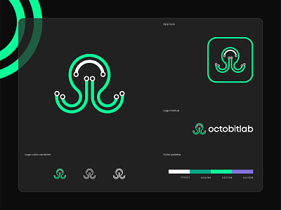 Octobit Lab brandidentity brandingdesigner corporatelogo customlogo designer logo elegantlogo flatdesign illustrator logodesigner logodesigninspiration logoideas logoidentity logotype logotype designer modernlogo rmcreation52 startuplogo uniquelogo vectorlogo websitelogo