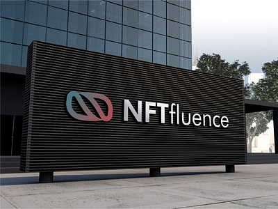 NFTfluence Logo Mockup | redwanmunna brandidentity branding brandinglogo brandlogo companylogo logo logocreations logocreator logodesigner logoideas logomaker logos logotips logotype modernlogo redwanmunna startuplogo techlogo technology websitelogo