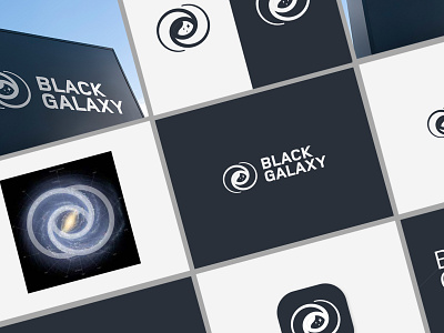 Black Galaxy Logo Design | redwanmunna
