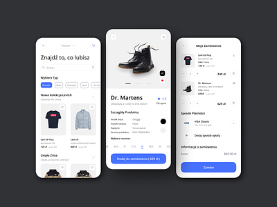 Mobile app for the store app design graphic design mobile order shop ui ux