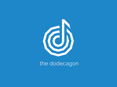 the dodecagon behance blu blue d design dodecagon geometric logo minimal minimalism music