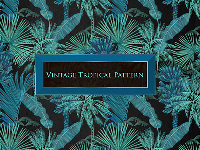 Tropical vintage pattern