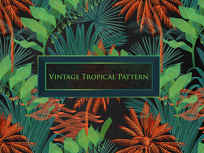 Vintage tropical pattern