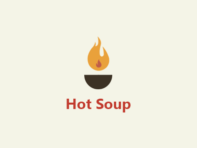 Hot soup food logo hot logo lithuania soup logo