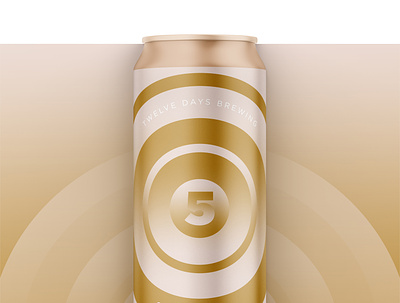 12 Days of Brewing :: 5 Golden Rings beer beer can beer label can christmas cpg holiday holiday design label packaging