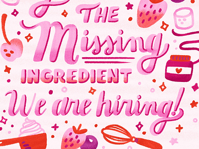 Missing Ingredient bakery baking crepes dessert ingredients pink sweets