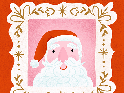 Santa’s Portrait christmas holiday saint nick santa santa claus