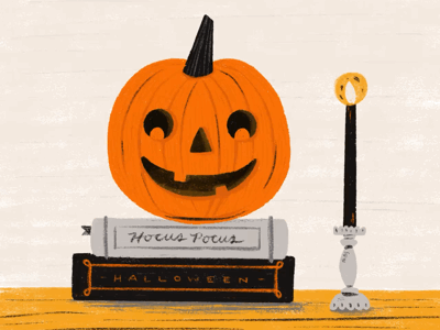 Jack-O-Lantern candle gif halloween haunted inktober jack o lantern pumpkin spooky