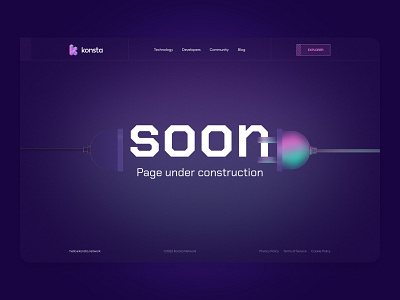 Konsta Coming Soon Page design ui ux