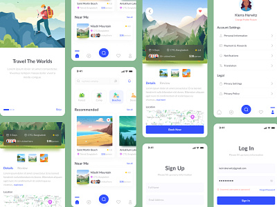 Travel Mobile App Design