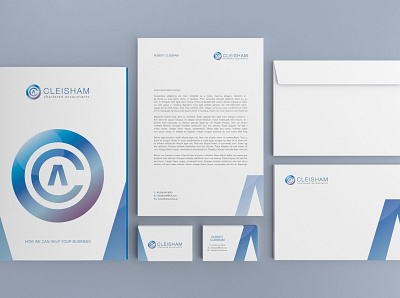 Cleisham Accountancy Branding and Marketing Collateral brand identity branding design graphic design graphic designer logo logo design marketing marketing collateral