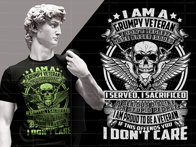 custom veteran army t-shirt design t shirt design upwork