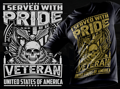 Army veteran custom t-shirt design in online market