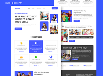 LANDING PAGE DESIGN awesh awesh choudhary css design html landing page landing page design ui web web design website website design