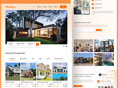 REAL ESTATE WEB LANDING PAGE DESIGN