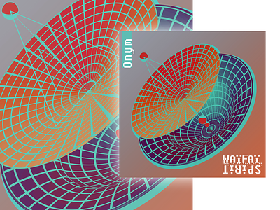 Album Cover Waï Faï Spirit branding collage design illustration vector
